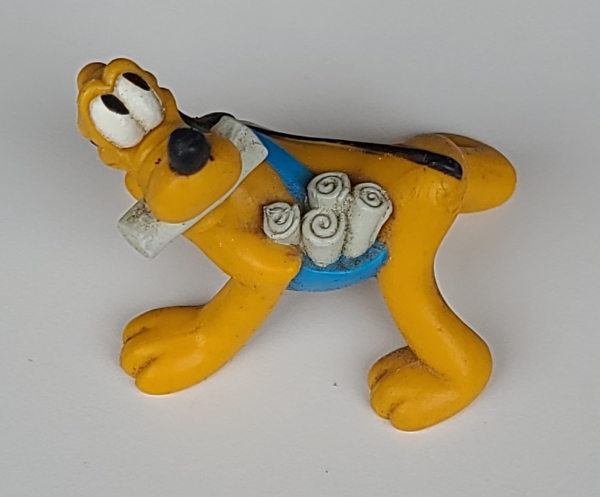 Disney Pluto Newspaper Delivery Action Figure – 2.5"