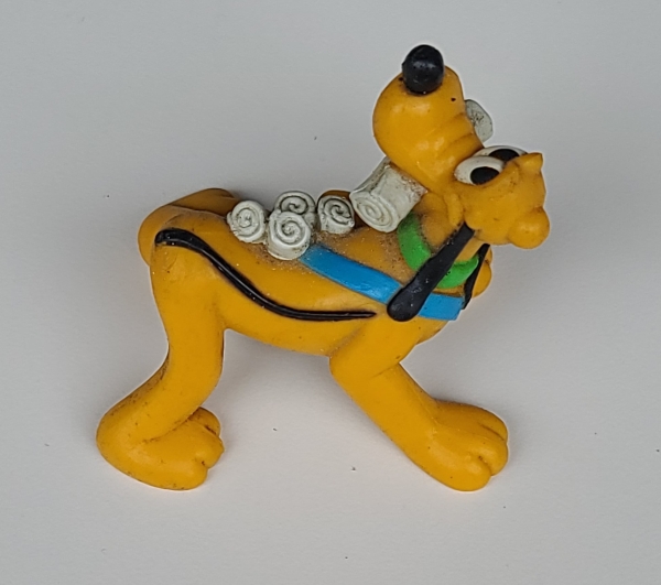 Disney Pluto Newspaper Delivery Action Figure – 2.5" - Image 3