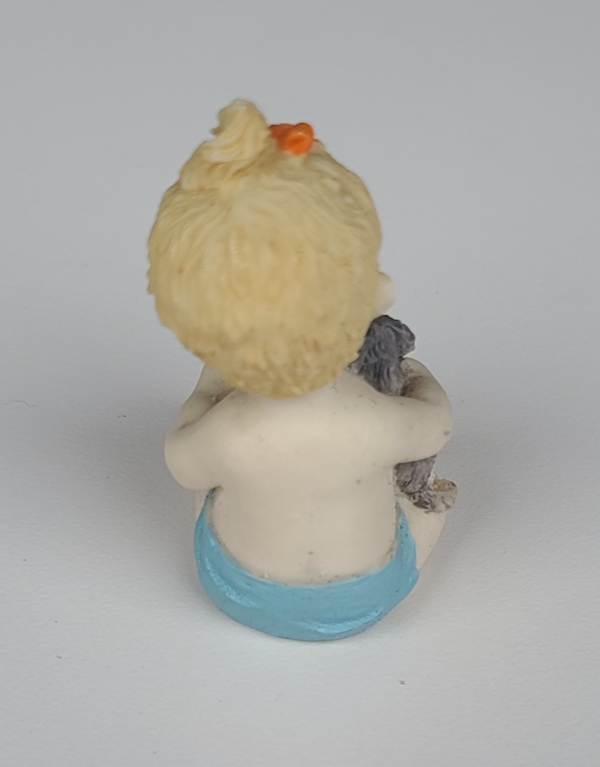 Vintage Piano Baby Bisque Porcelain Infant Figurine - Image 2