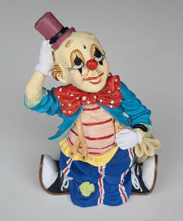 Ceramic Clown Tipping His Hat